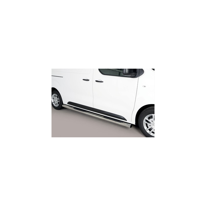 Side Steps, Misutonida 4x4 Grand Pedana with Rubber Step, Color Silver, Opel Zafira Life / Vivaro 2020 - Present - EDK.ro