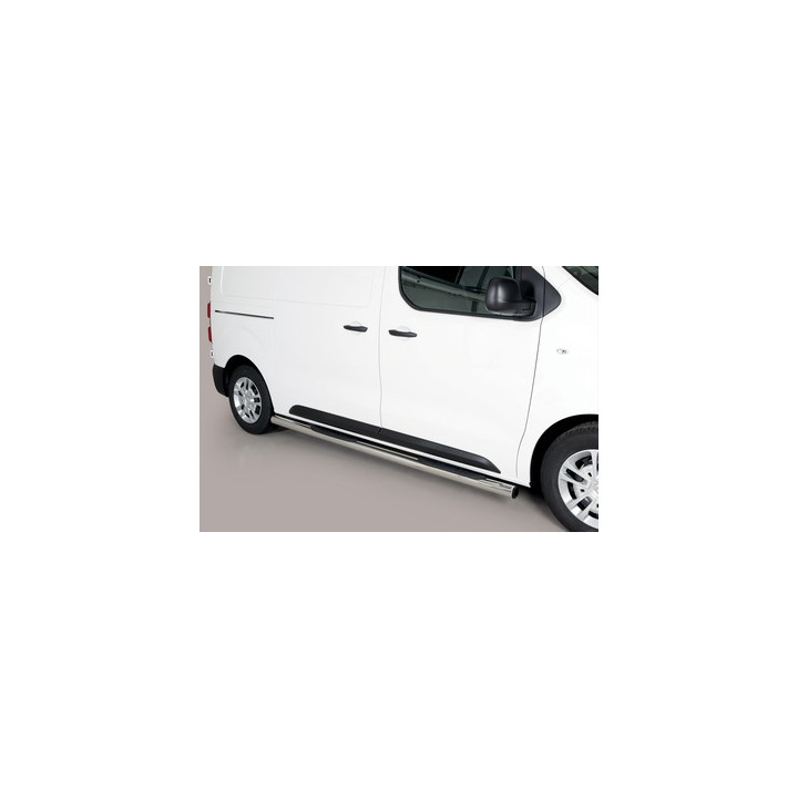 Side Steps, Misutonida 4x4 Grand Pedana with Rubber Step, Color Silver, Opel Zafira Life 2020 - Present - EDK.ro