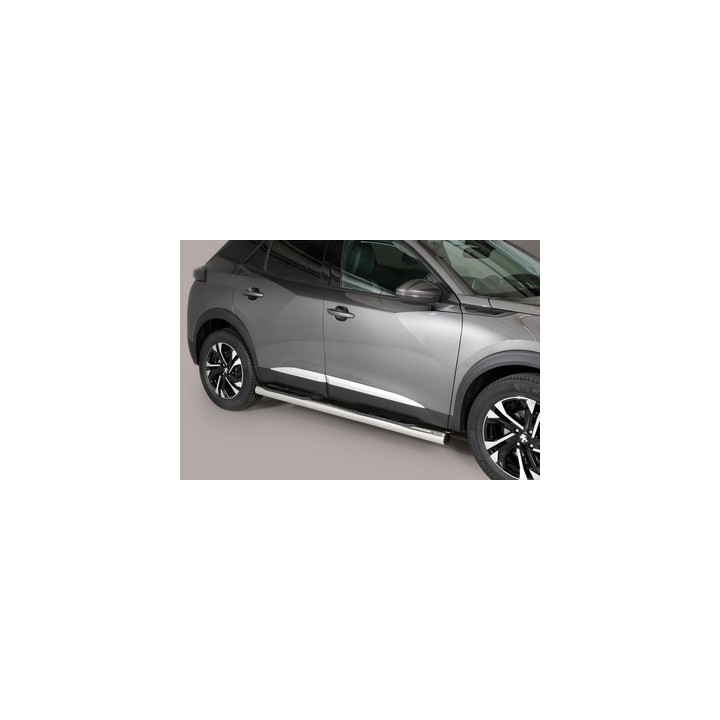 Side Steps, Misutonida 4x4 Grand Pedana with Rubber Step, Color Black, Peugeot 2008 - EDK.ro