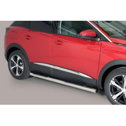 Side Steps, Misutonida 4x4 Grand Pedana with Rubber Step, Color Black, Peugeot 3008 2016 - Present - EDK.ro