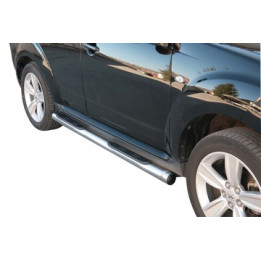 Praguri Laterale, Misutonida 4x4 Grand Pedana cu Treaptă din Cauciuc, Culoare Argintiu, Peugeot 4007 - EDK.ro