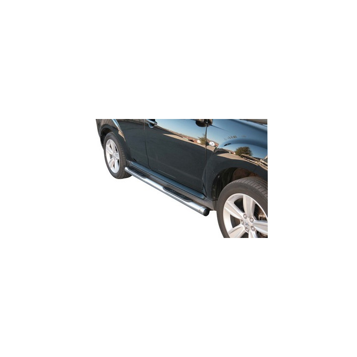 Praguri Laterale, Misutonida 4x4 Grand Pedana cu Treaptă din Cauciuc, Culoare Negru, Peugeot 4007 - EDK.ro