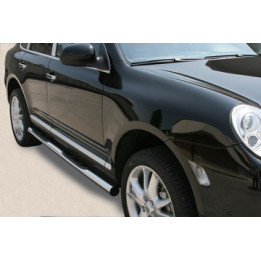 Side Steps, Misutonida 4x4 Grand Pedana with Rubber Step, Color Silver, Porsche Cayenne - EDK.ro