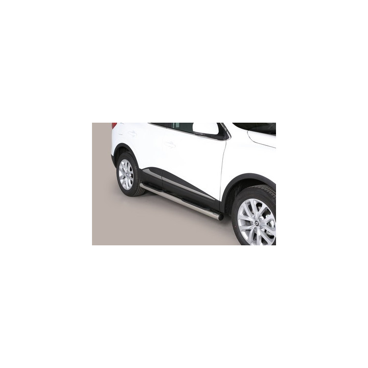 Praguri Laterale, Misutonida 4x4 Grand Pedana cu Treaptă din Cauciuc, Culoare Argintiu, Renault Kadjar 2015 - 2018 - EDK.ro
