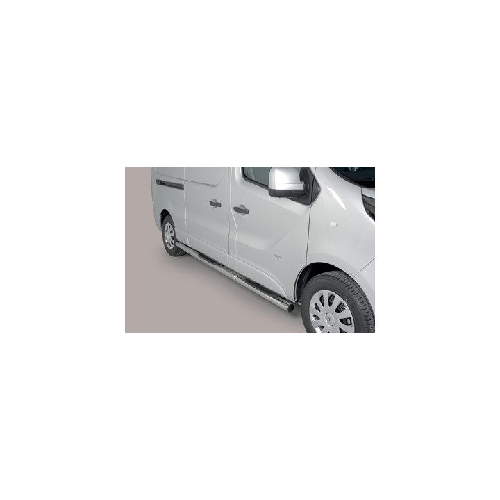 Side Steps, Misutonida 4x4 Grand Pedana with Rubber Step, Color Silver, Renault Trafic 2014 - Present - EDK.ro