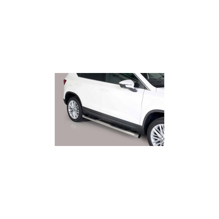 Side Steps, Misutonida 4x4 Grand Pedana with Rubber Step, Color Silver, Seat Ateca 2018 - Present - EDK.ro
