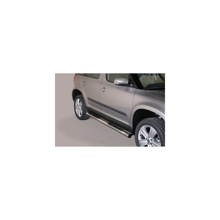 Praguri Laterale, Misutonida 4x4 Grand Pedana cu Treaptă din Cauciuc, Culoare Negru, Škoda Yeti - EDK.ro
