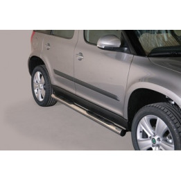 Side Steps, Misutonida 4x4 Grand Pedana with Rubber Step, Color Black, Škoda Yeti - EDK.ro