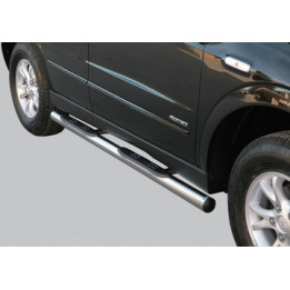Praguri Laterale, Misutonida 4x4 Grand Footboard cu Treaptă din Cauciuc, Culoare Negru, SsangYong Actyon - EDK.ro