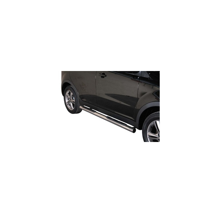 Side Steps, Misutonida 4x4 Grand Footboard with Rubber Step, Color Silver, SsangYong Korando - EDK.ro
