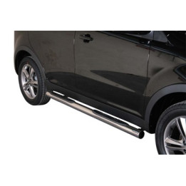Praguri Laterale, Misutonida 4x4 Grand Footboard cu Treaptă din Cauciuc, Culoare Negru, SsangYong Korando - EDK.ro