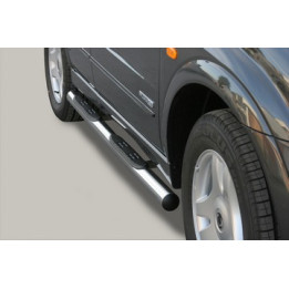 Praguri Laterale, Misutonida 4x4 Grand Footboard cu Treaptă din Cauciuc, Culoare Negru, SsangYong Kyron - EDK.ro