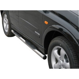 Praguri Laterale, Misutonida 4x4 Grand Footboard cu Treaptă din Cauciuc, Culoare Negru, SsangYong Kyron - EDK.ro