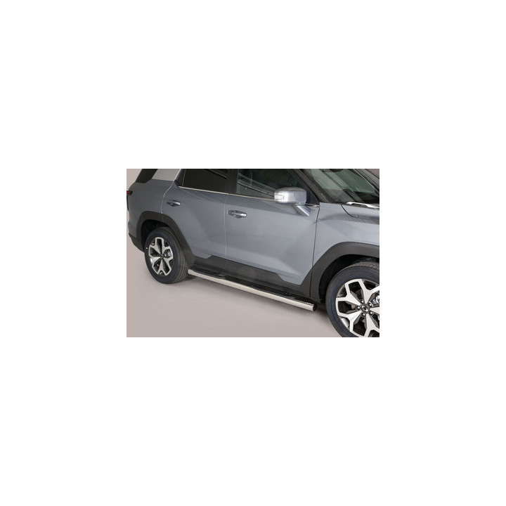 Side Steps, Misutonida 4x4 Grand Pedana with Rubber Step, Color Silver, SsangYong Torres - EDK.ro