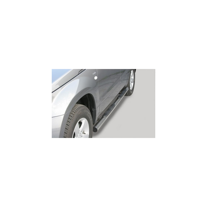 Side Steps, Misutonida 4x4 Grand Footboard with Rubber Step, Color Silver, Suzuki Grand Vitara 2005 - 2008 - EDK.ro