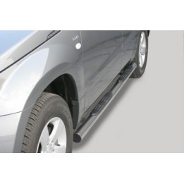 Side Steps, Misutonida 4x4 Grand Footboard with Rubber Step, Color Black, Suzuki Grand Vitara 2005 - 2008 - EDK.ro