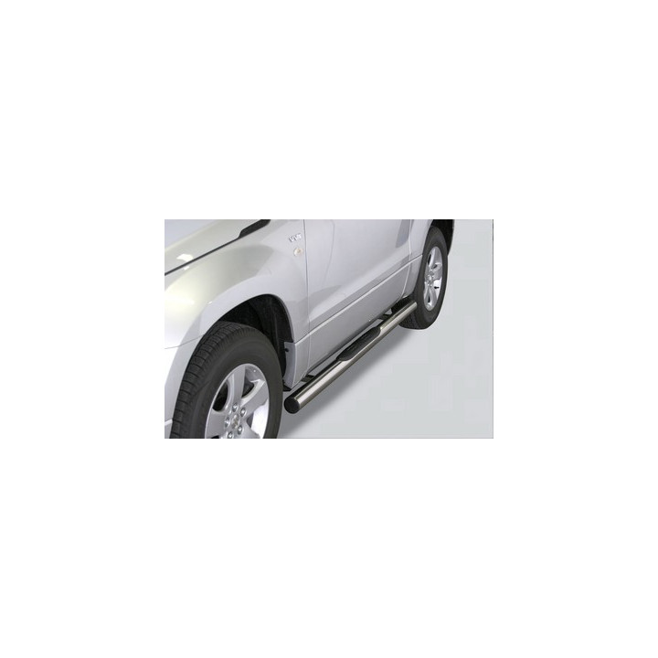 Praguri Laterale, Misutonida 4x4 Grand Footboard cu Treaptă din Cauciuc, Culoare Negru, Suzuki Grand Vitara 2005 - 2008 - EDK.ro