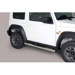 Praguri Laterale, Misutonida 4x4 Grand Footboard cu Treaptă din Cauciuc, Culoare Argintiu, Suzuki Jimny - EDK.ro