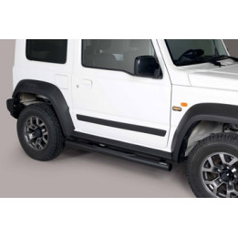 Praguri Laterale, Misutonida 4x4 Grand Footboard cu Treaptă din Cauciuc, Culoare Negru, Suzuki Jimny 2018 - Prezent - EDK.ro