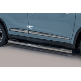 Praguri Laterale, Misutonida 4x4 Grand Footboard cu Treaptă din Cauciuc, Culoare Argintiu, Suzuki Vitara - EDK.ro