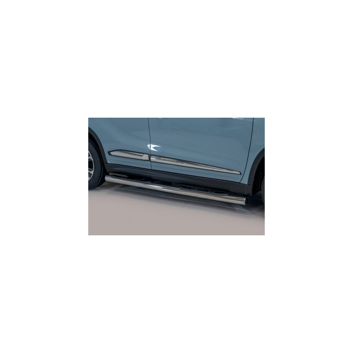 Side Steps, Misutonida 4x4 Grand Footboard with Rubber Step, Color Silver, Suzuki Vitara 2019 - Present - EDK.ro