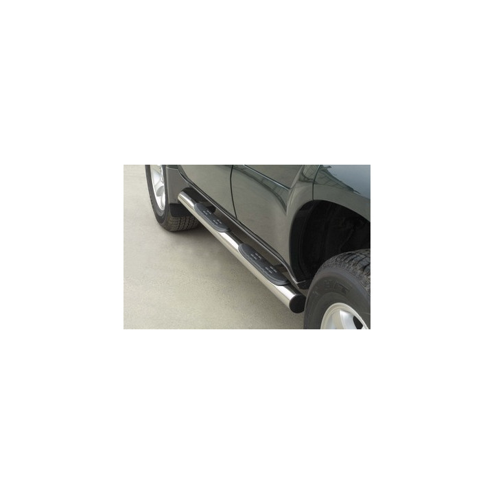 Praguri Laterale, Misutonida 4x4 Grand Footboard cu Treaptă din Cauciuc, Culoare Negru, Toyota Land Cruiser 120 2003 - 2008 - ED