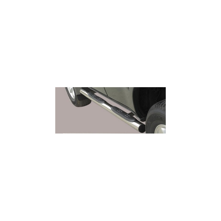 Side Steps, Misutonida 4x4 Grand Footboard with Rubber Step, Color Silver, Toyota Land Cruiser 120 2003 - 2008 - EDK.ro