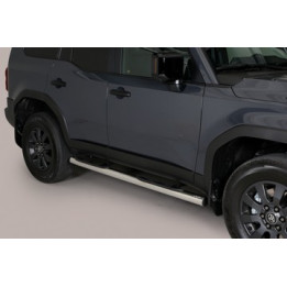 Side Steps, Misutonida 4x4 Grand Footboard with Rubber Step, Color Silver, Toyota Land Cruiser 250 - EDK.ro