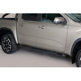 Side Steps, Misutonida 4x4 Grand Footboard with Rubber Step, Color Black, Volkswagen Amarok - EDK.ro