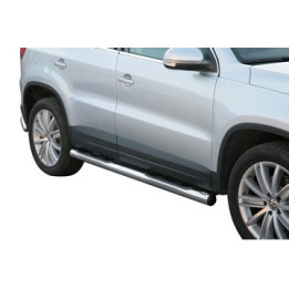 Side Steps, Misutonida 4x4 Grand Pedana with Rubber Step, Color Black, Volkswagen Tiguan 2008 - 2011 - EDK.ro