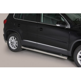 Praguri Laterale, Misutonida 4x4 Grand Pedana cu Treaptă din Cauciuc, Culoare Negru, Volkswagen Tiguan - EDK.ro