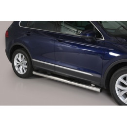 Side Steps, Misutonida 4x4 Grand Pedana with Rubber Step, Color Black, Volkswagen Tiguan - EDK.ro