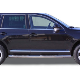 Side Steps, Misutonida 4x4 Grand Footboard with Rubber Step, Color Silver, Volkswagen Touareg - EDK.ro