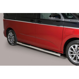Side Steps, Misutonida 4x4 Grand Pedana with Rubber Step, Color Black, Volkswagen Transporter T7 2022 - Present - EDK.ro