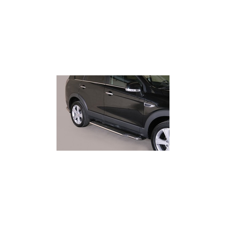 Praguri Laterale, Misutonida 4x4 Long Sidesteps, Culoare Argintiu, Chevrolet Captiva 2011 - 2013 - EDK.ro