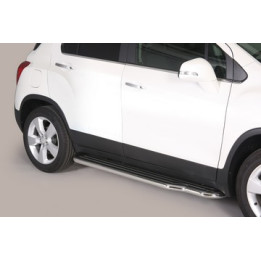 Side Steps, Misutonida 4x4 Long Sidesteps, Color Silver, Chevrolet Trax - EDK.ro