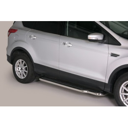 Side Steps, Misutonida 4x4 Long Sidesteps, Color Black, Ford Kuga 2013 - 2016 - EDK.ro