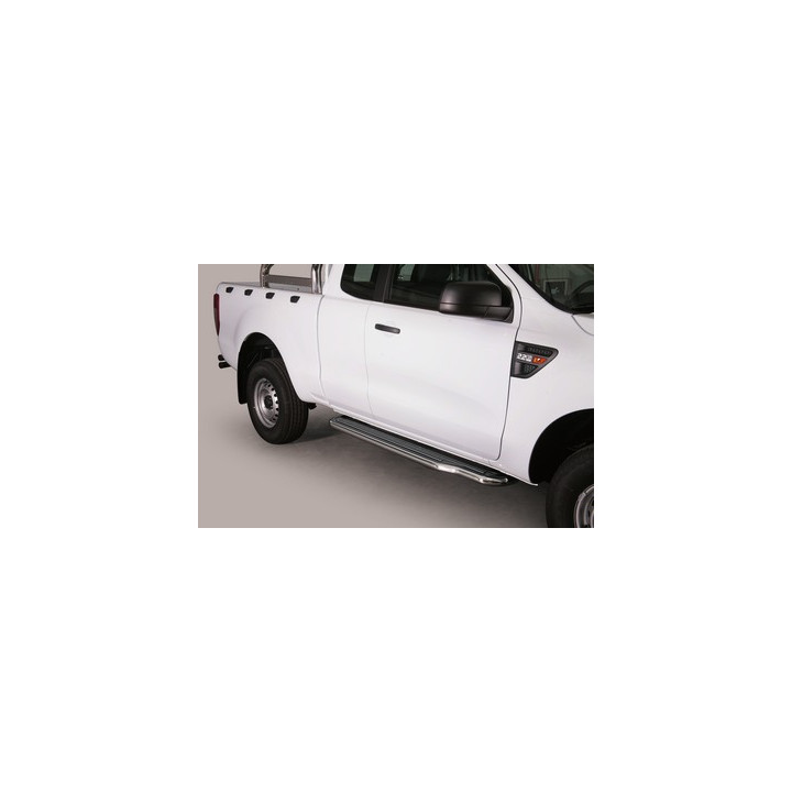 Praguri Laterale, Misutonida 4x4 Long Sidesteps, Culoare Argintiu, Ford Ranger 2012 - Prezent - EDK.ro