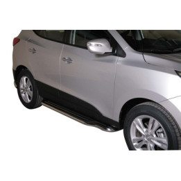 Side Steps, Misutonida 4x4 Long Sidesteps, Color Silver, Hyundai ix35 - EDK.ro