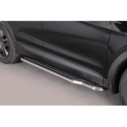 Praguri Laterale, Misutonida 4x4 Long Sidesteps, Culoare Argintiu, Hyundai Santa Fe - EDK.ro