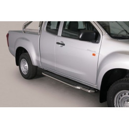 Side Steps, Misutonida 4x4 Long Sidesteps, Color Black, Isuzu D-Max 2012 - 2019 - EDK.ro