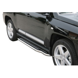 Praguri Laterale, Misutonida 4x4 Long Sidesteps, Culoare Argintiu, Jeep Compass - EDK.ro