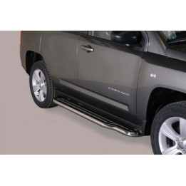 Side Steps, Misutonida 4x4 Long Sidesteps, Color Silver, Jeep Compass - EDK.ro