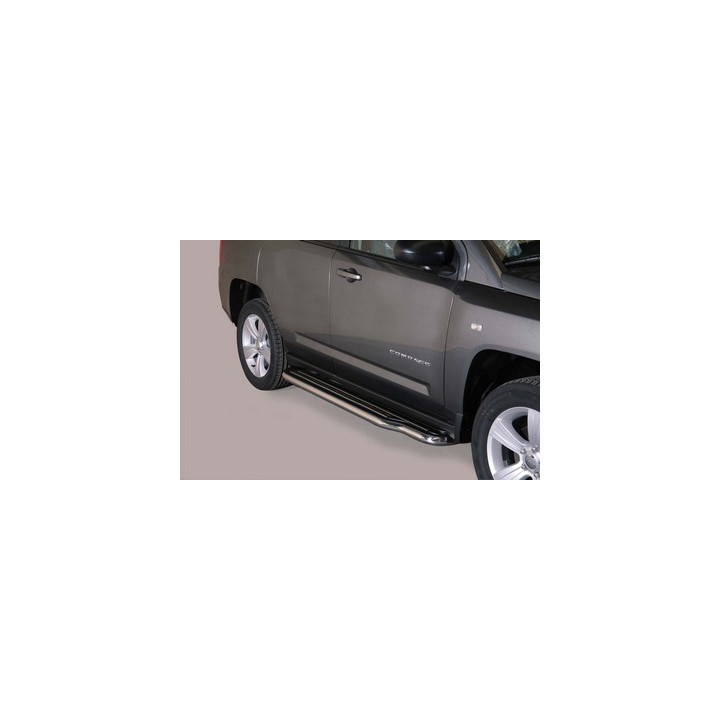 Side Steps, Misutonida 4x4 Long Sidesteps, Color Silver, Jeep Compass - EDK.ro