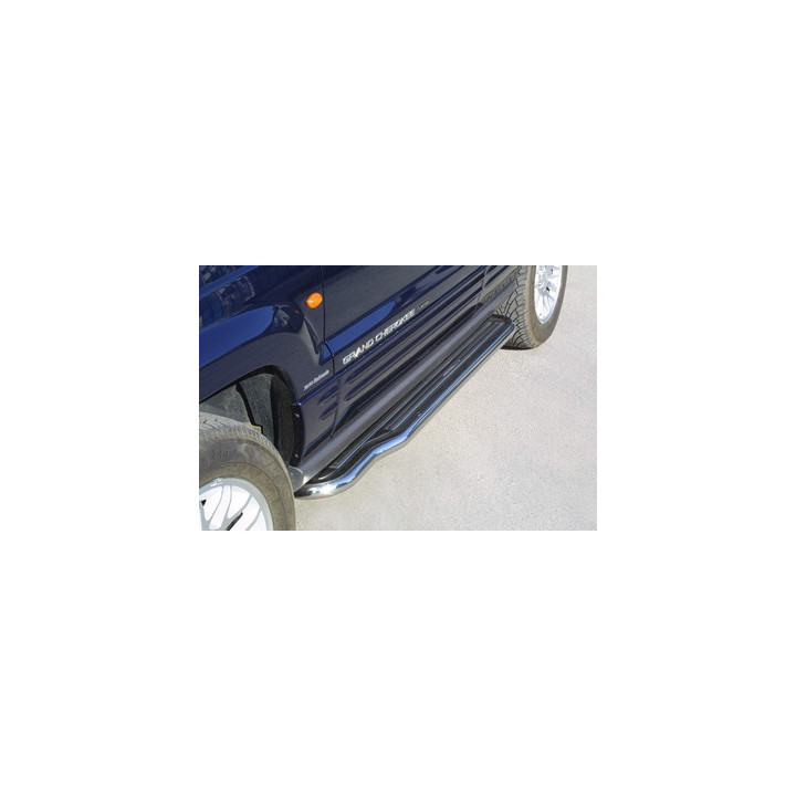 Praguri Laterale, Misutonida 4x4 Long Sidesteps, Culoare Argintiu, Jeep Grand Cherokee - EDK.ro