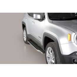 Praguri Laterale, Misutonida 4x4 Long Sidesteps, Culoare Argintiu, Jeep Renegade - EDK.ro