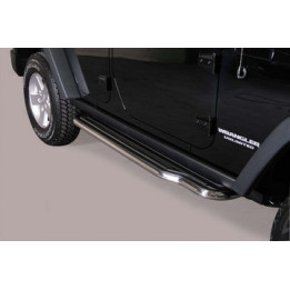 Side Steps, Misutonida 4x4 Long Sidesteps, Color Silver, Jeep Wrangler 2011 - Present - EDK.ro