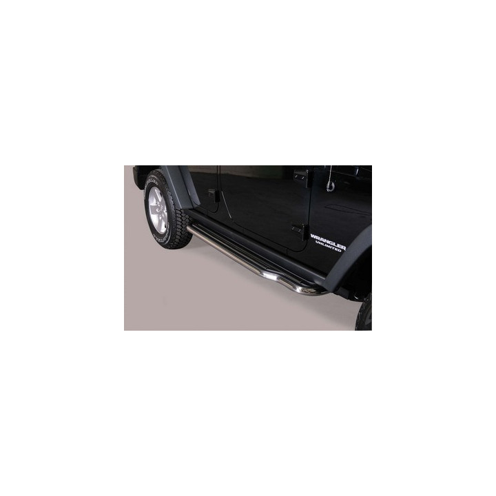 Praguri Laterale, Misutonida 4x4 Long Sidesteps, Culoare Negru, Jeep Wrangler 2011 - Prezent - EDK.ro