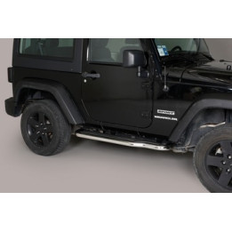 Side Steps, Misutonida 4x4 Long Sidesteps, Color Silver, Jeep Wrangler 2011 - Present - EDK.ro