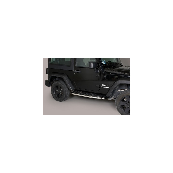 Praguri Laterale, Misutonida 4x4 Long Sidesteps, Culoare Argintiu, Jeep Wrangler 2011 - Prezent - EDK.ro